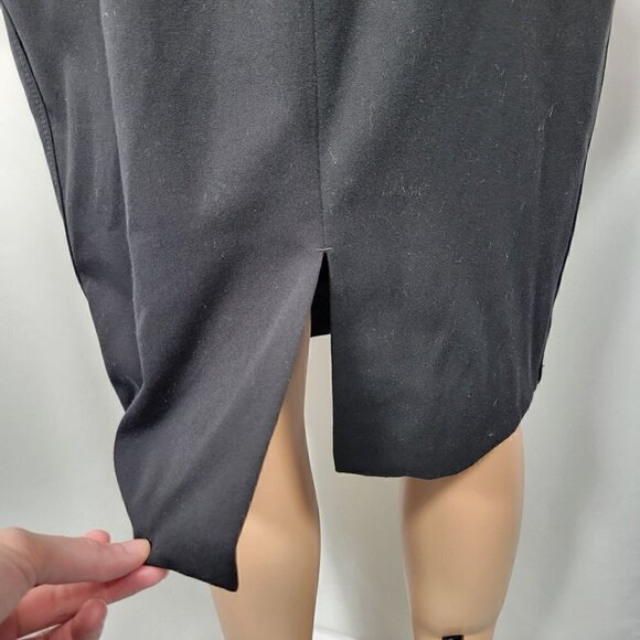White House Black Market Women's Button Accent Back Slit Pencil Skirt Size 6 - Picture 7 of 12